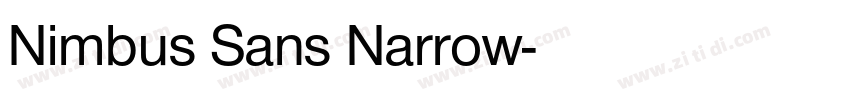 Nimbus Sans Narrow字体转换